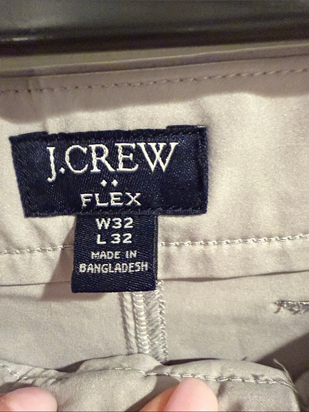 J. Crew Men’s Light Gray Stretch Chino Pants